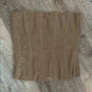 Outcast Tan Strapless Corset Top